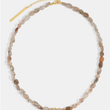 POSITANO NECKLACE - BROWN RUTILATED QUARTZ
