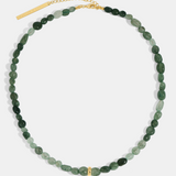 POSITANO NECKLACE - GREEN RUTILATED QUARTZ