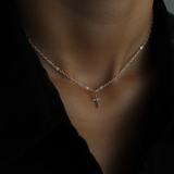 SINGLE CROSS PENDANT - SILVER