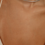 CURVE DETAIL CHOKER NECKLACE - SILVER