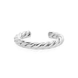 SCULPTED CUFF BRACELET - SILVER