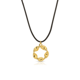 TWISTED HALO PENDANT - WAX CORD