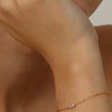 BAGUETTE SINGLE STONE BRACELET