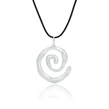 SPIRAL CENTERPIECE PENDANT - SILVER