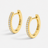 FINE PAVÉ HUGGIES - 14MM
