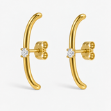 SUSPENDER EARRINGS – SOLITAIRE