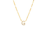 PAVE INITIAL NECKLACE