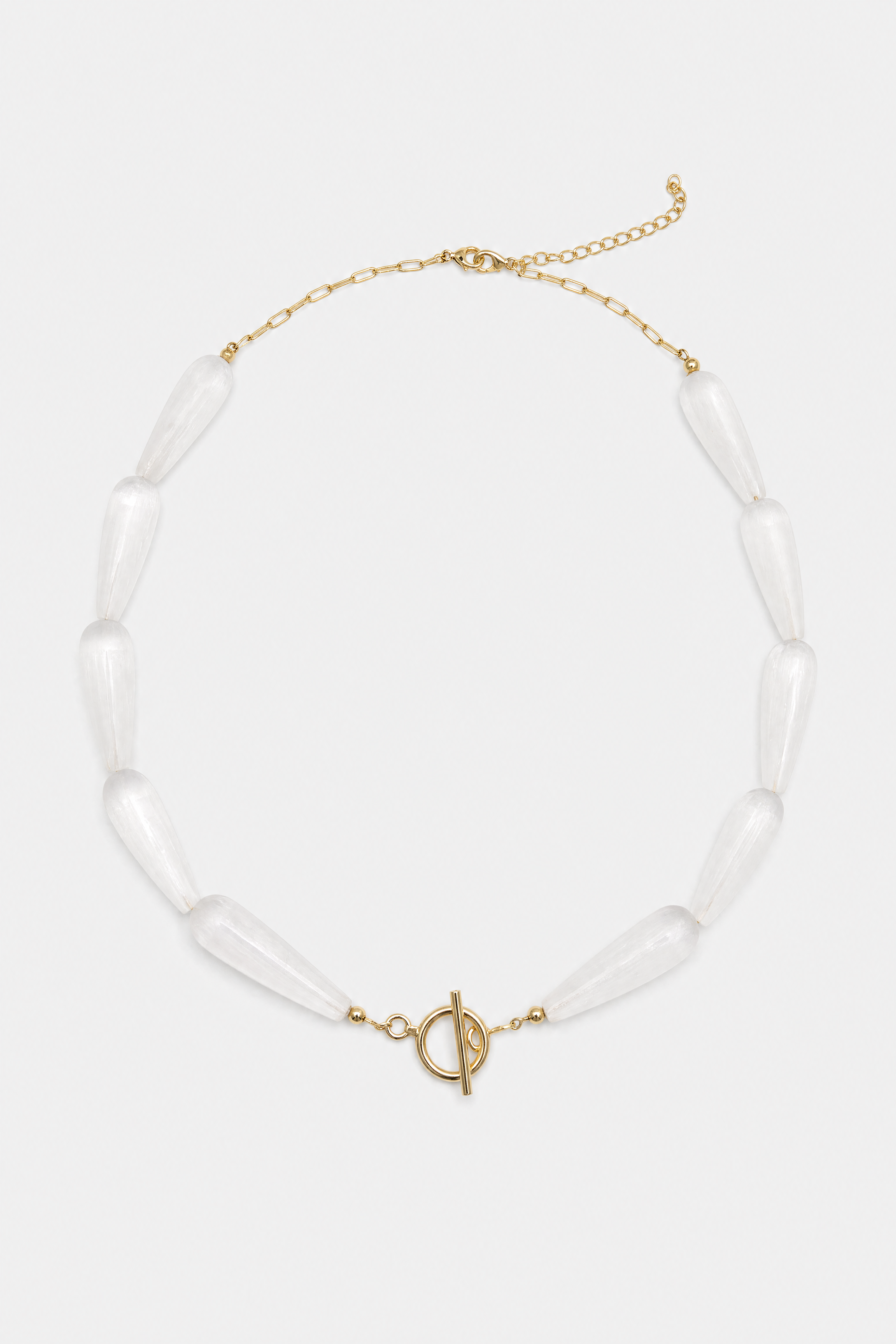 Selenite Toggle Necklace