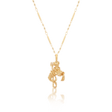 FACETED ZODIAC PENDANT - AQUARIUS