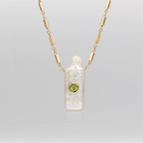PEARL PERIDOT DETAIL PENDANT