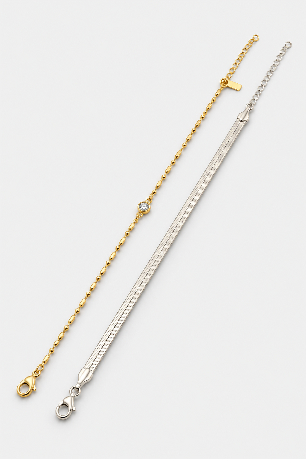 Gold and Silver Bracelet Set