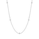 VENETIAN MULTISTONE NECKLACE - SILVER