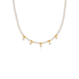 HANGING STONES PEARL NECKLACE