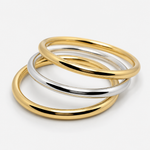 Mixed Metals Bangle Set