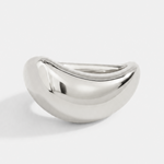MELTED BAND RING - SILVER