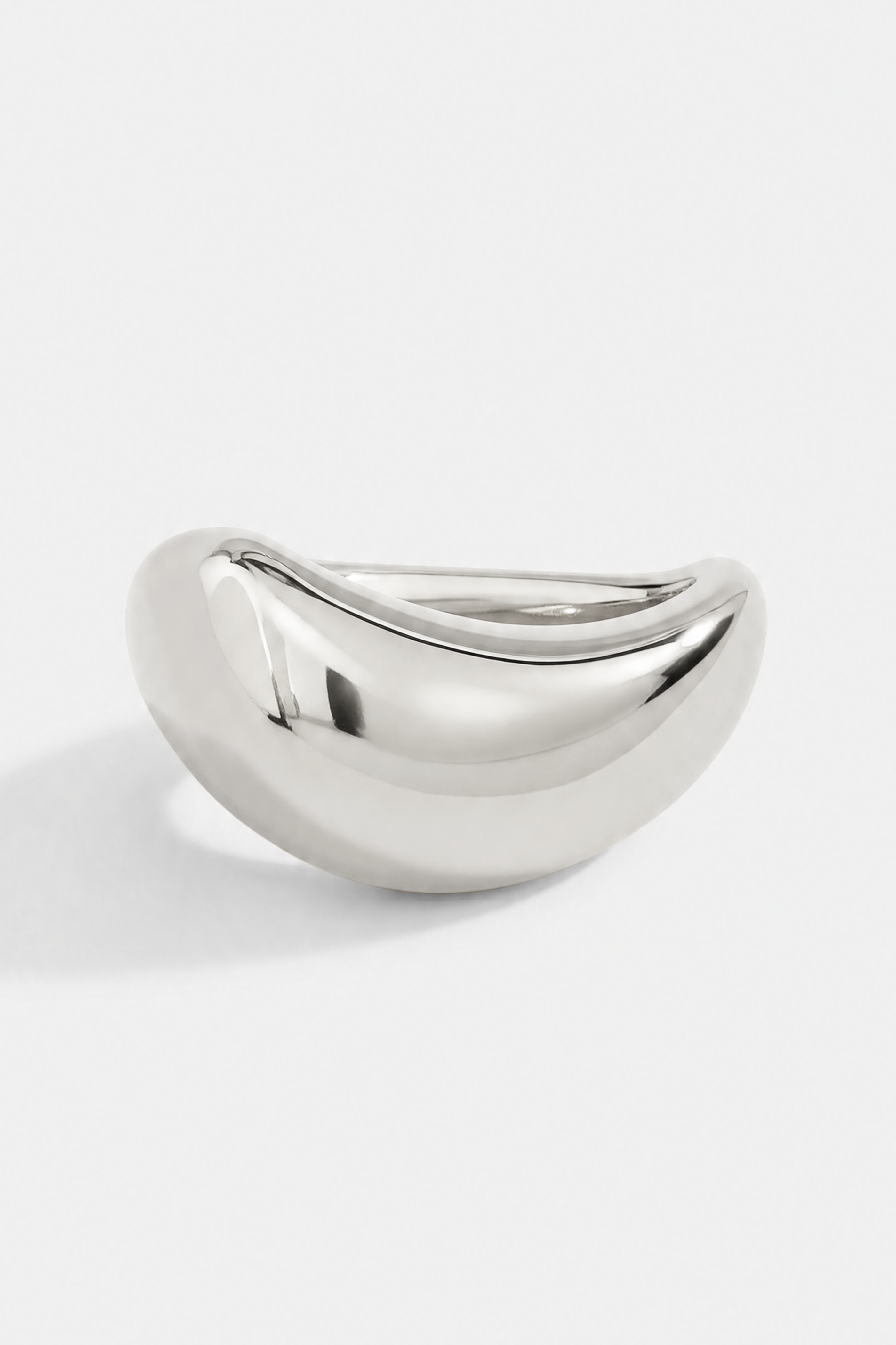 MELTED BAND RING - SILVER