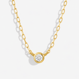 SOLITAIRE NECKLACE – BEZEL