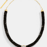 OASIS STATEMENT NECKLACE - BLACK SPINEL