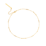MULTISTONE THIN BAR CHOKER