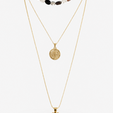 GEMSTONE CROSS NECKLACE LAYER