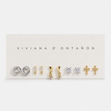 ARCHIVE STUD SET - MIXED METALS