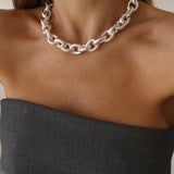 MAGDALENA BOLD CHAIN NECKLACE - SILVER