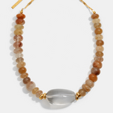 EL SILENCIO NECKLACE - RUTILATED QUARTZ