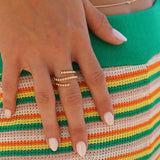 BEADED SPIRAL RING